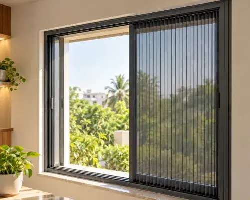 Invisible grill for duct area